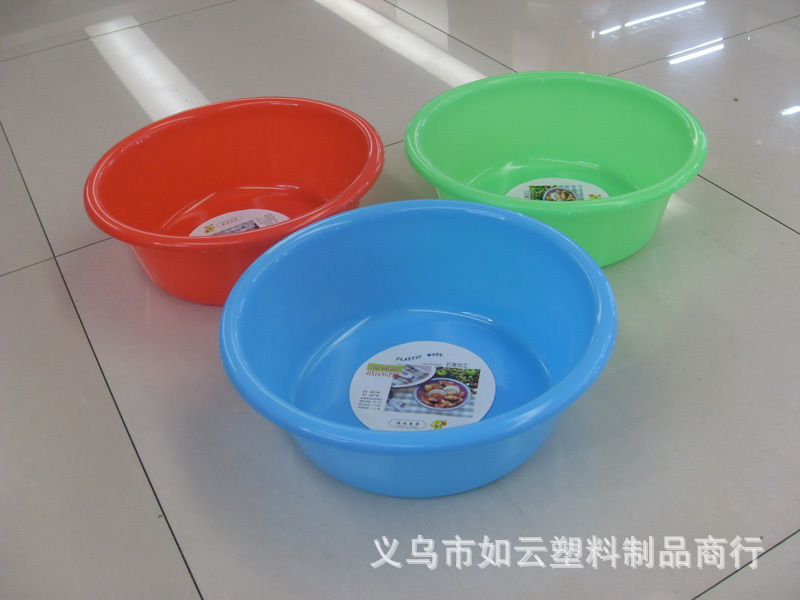 批发供应塑料脸盆 洗手盆 洗菜盆 40-45吉祥盆详情4