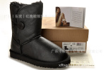 2011新款 ugg 5803雪地靴 羊皮毛一体 防水中筒 女靴 黑色