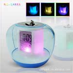 新奇特礼品 D4083B 自然声七彩灯万年历|蓝苹果