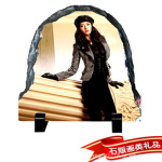 ��Ȼ��ʯ�廭--���Բ���к� 20*20 cm