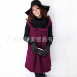纤莉秀Q2112大码女装2011秋冬烫钻蝴蝶结韩版半袖呢子裙