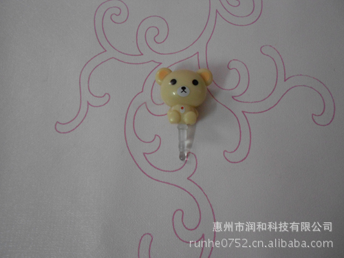 【新款手机饰品】来电闪手机防尘塞 小熊