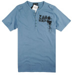 ZARA英伦正品男装圆领短袖潮流 poloT恤 外贸品牌男装原单尾单