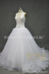 2012热销款式外贸高档实物图片婚纱,新娘定制缝珠婚纱SH013