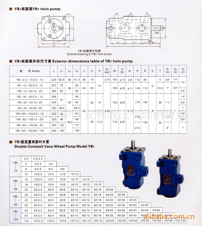 供应yb1型系列叶片泵