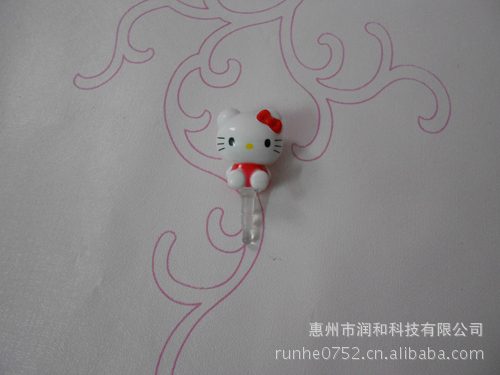 【新款手机饰品】来电闪手机防尘塞 KT（红）