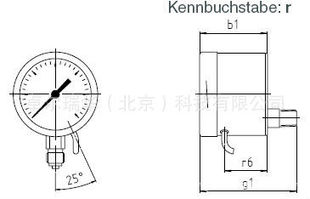 德国MT AB 1619-4 RSCh 63信号输出的波登管压力表 电信号压力表