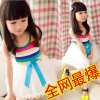 2012爆款 彩虹条纱裙 女童夏季连衣裙 女童彩虹裙 BBHZ23