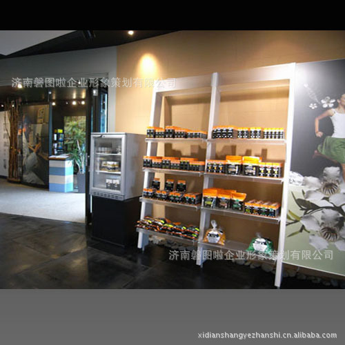 保健食品展柜 餐饮行业形象设计 创意设计 济南设计公司