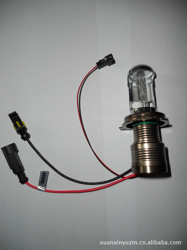 OEM铝头H4汽车,氙气灯泡汽车大灯AC/DC,HID,伸缩灯摆角灯,12V35W