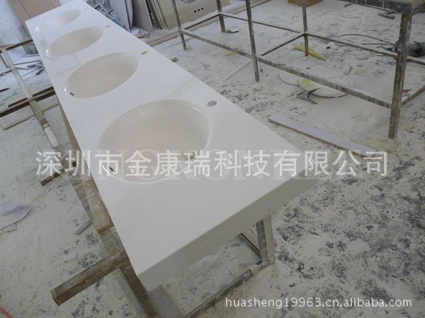 水暖,卫浴,洁具 洗面盆/洗手盆/洗手台 研发新款白色复合亚克力人造石
