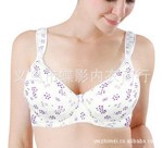 批发202#印清爽小花孕妇文胸 前扣型喂奶文胸 宽肩带减压哺乳内衣