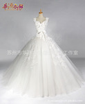 现货批发 热销公主款 欧版婚纱抹胸蓬蓬裙婚纱礼服AH024