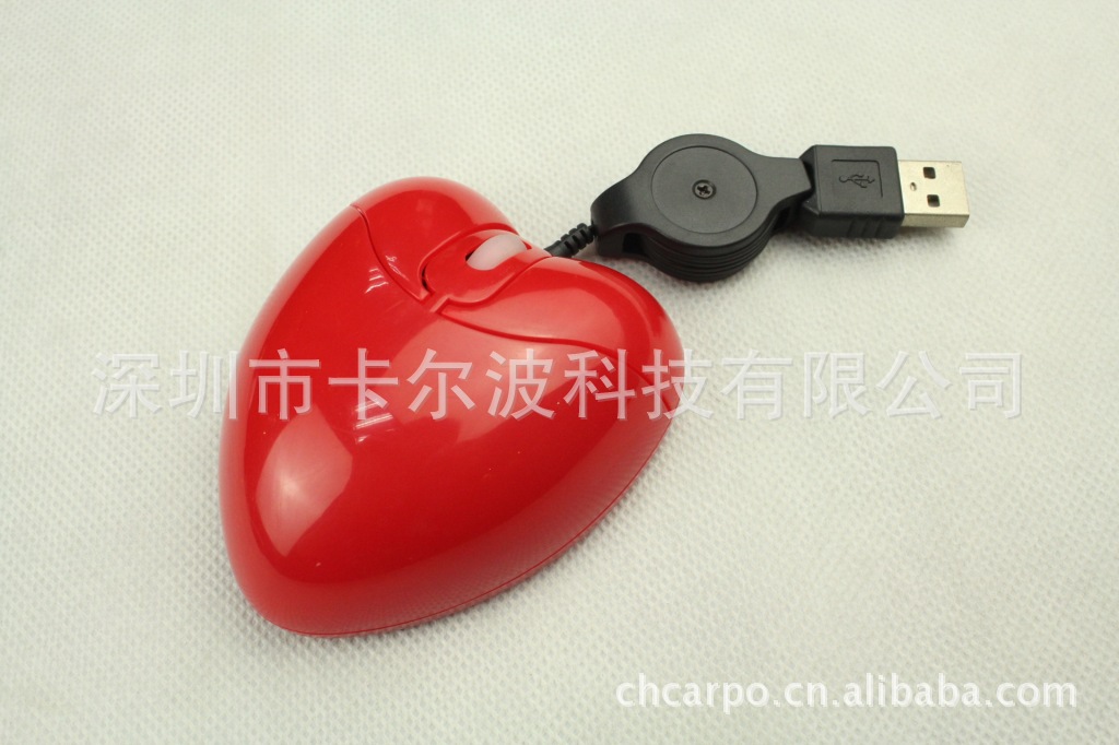 礼品鼠标 心心相印礼品心形鼠标 卡尔波C175礼品鼠标