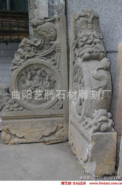 供应仿古石雕汉白玉旗杆座,柱子底座,石雕门鼓门墩批发4311530