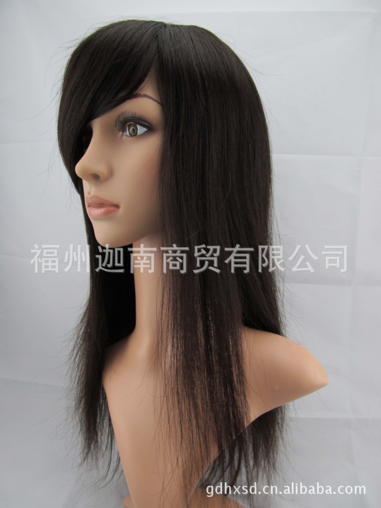 厂家直销 头套 假发头套 假发厂家 发套   真发批发 顶递针头套 