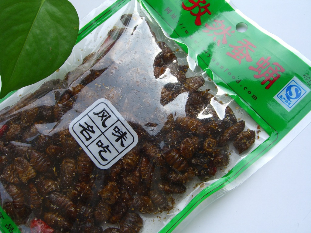 山东特产 正宗熙园 即食蚕蛹 孜然蚕蛹120g 60包一箱