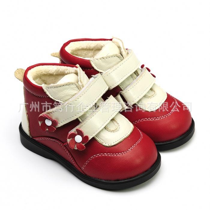 儿童真皮皮鞋 儿童棉鞋宝宝学步鞋 儿童皮鞋 芙瑞可童鞋批发8011