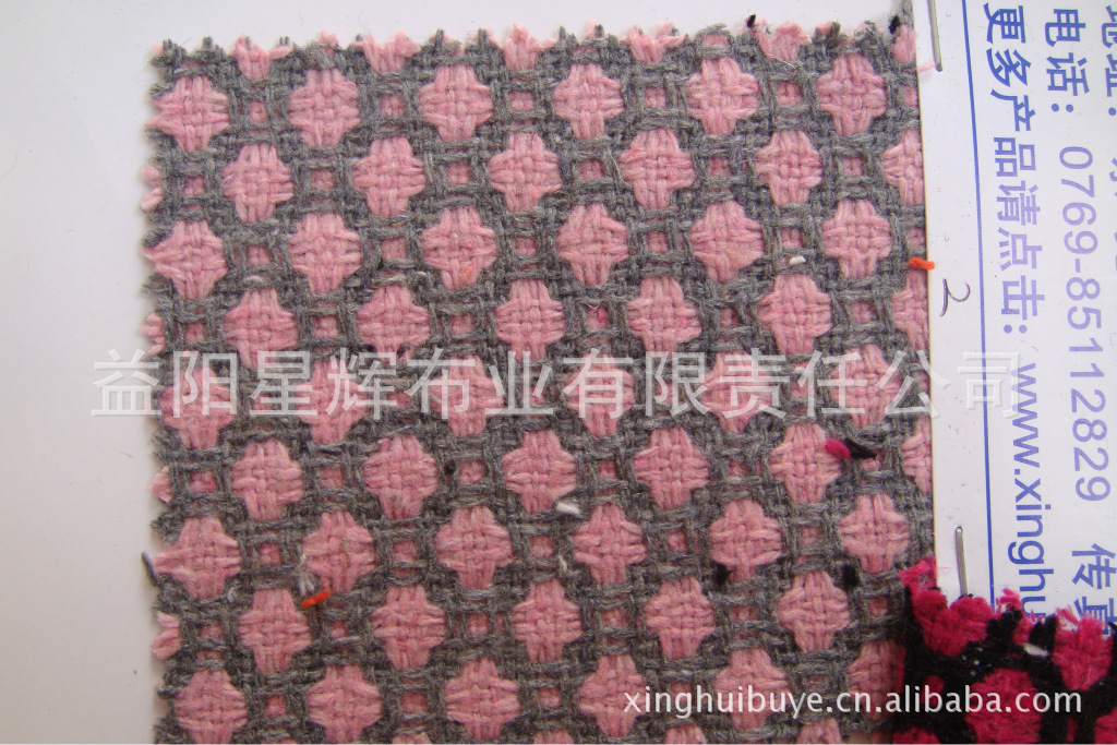 童装衬衣服装面料色织羊毛格圆形多边形服装面料,YK16