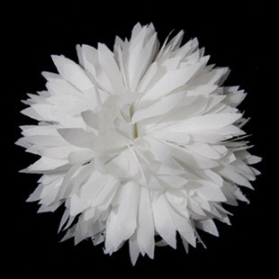 雪纺白色手工花 布花