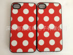 苹果iphone4手机壳,圆点手机壳,韩国流行圆点手机壳