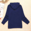 绒卫衣 韩版连帽抓绒衫 时尚休闲摇粒绒帽衫 抓绒 连帽卫衣 蓝色