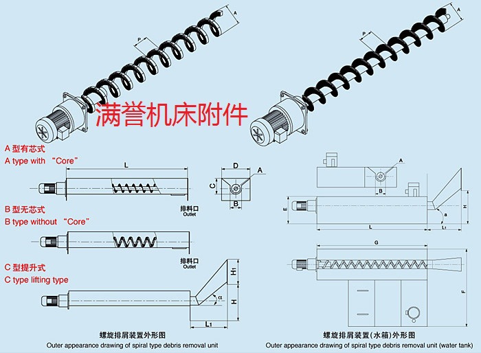 满誉生产（批发）方钢螺旋杆，带联轴器螺旋杆，供货及时