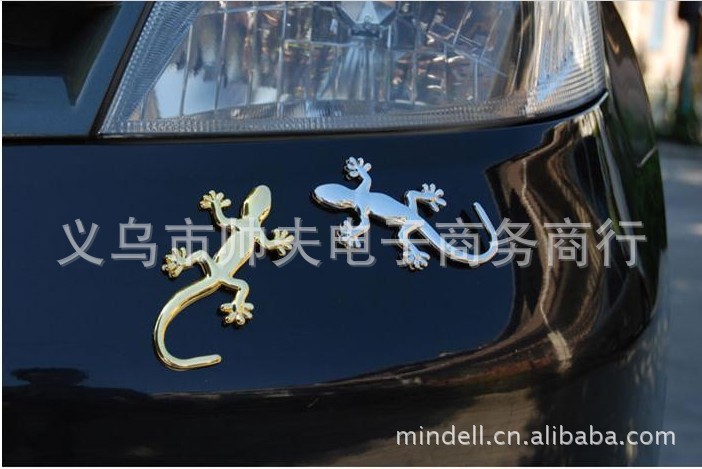 虎3D立体车贴汽车装饰贴汽车用品壁虎贴避祸车贴 厚款 -价格,高清图片