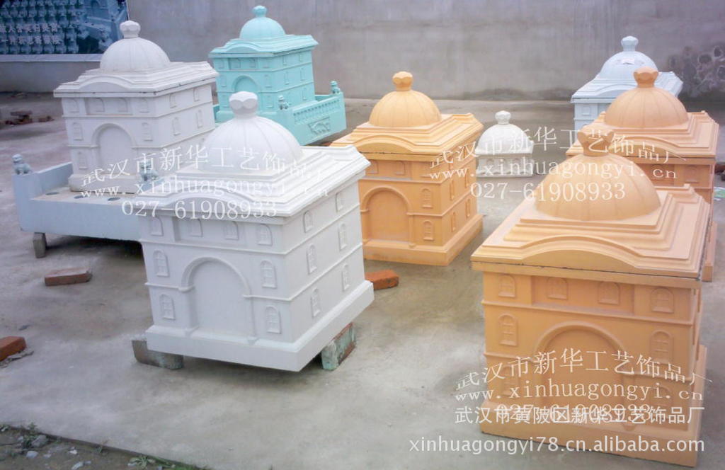 grc水泥棺材模具 馆椁 万寿棺