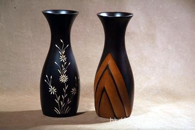 供应泰国手工艺品;芒果木花瓶