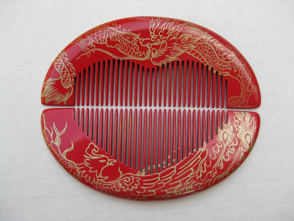 龙凤对梳
