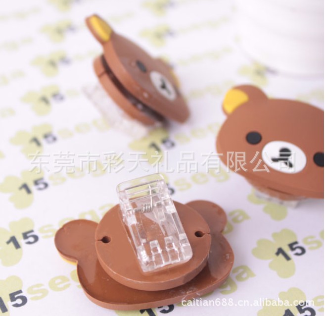 Rilakkuma 懶熊軟膠夾子繞線器【輕松熊繞線器】夾子系列 現貨工廠,批發,進口,代購