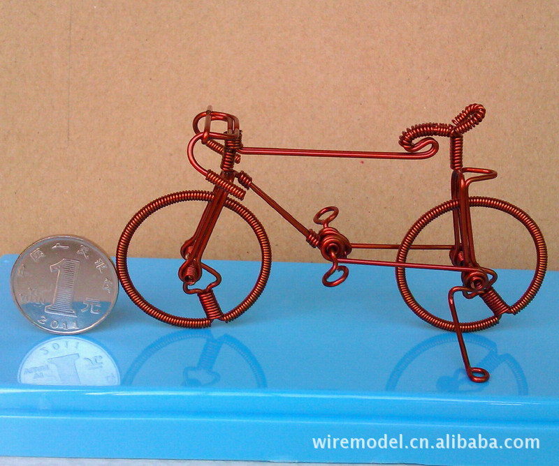 手工铜线自行车 手工创意金属工艺品 厦门旅游礼品 桂林旅游.