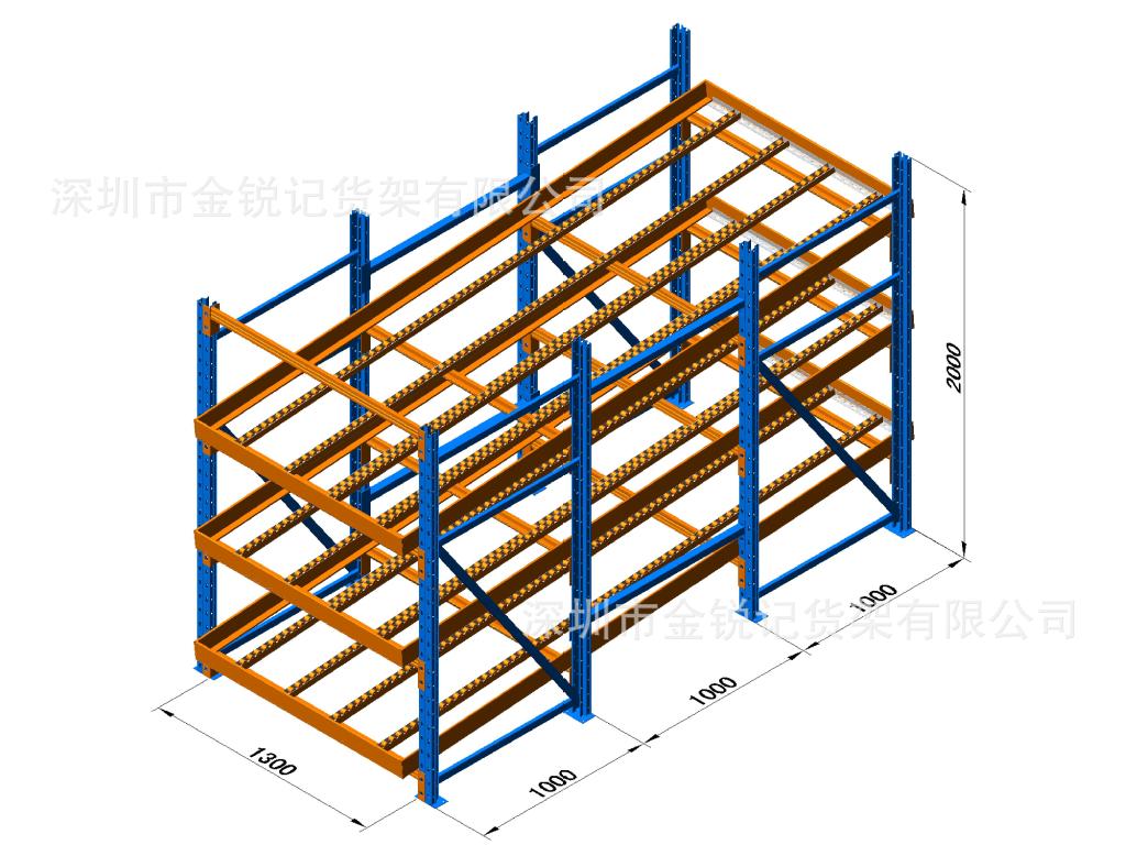 广东流利式货架厂家深圳仓库仓储货架找锐记货架厂生产