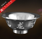 纯银工艺品.纯银餐具-纯银碗-纯银制品.矮脚宝宝纯银碗