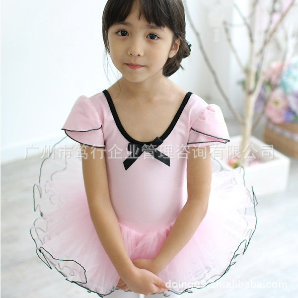 女童芭蕾舞裙 儿童表演服裙 舞蹈服练功服 舞蹈裙练功服批发664