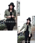 外贸女装批发法国帅气拿破仑军装燕尾服手工钉珠外套(大额批发)