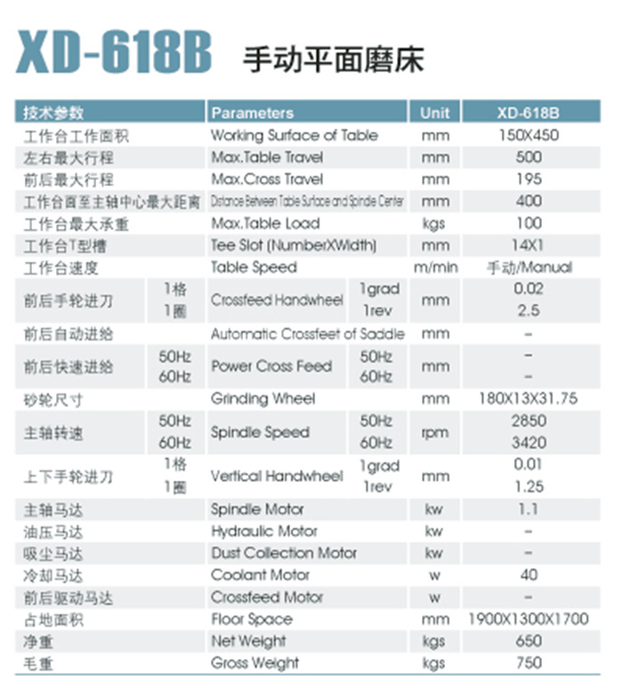 液压平面磨床