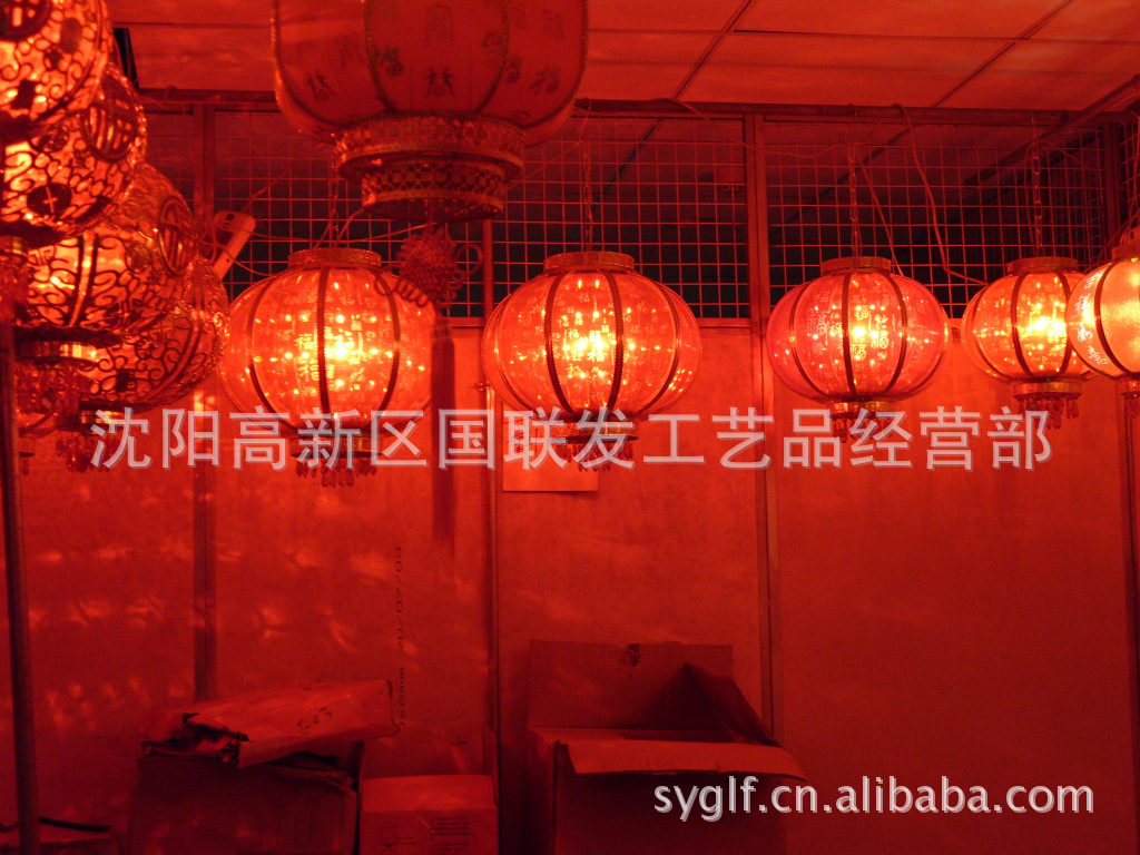 2013年新款,镭射百福子旋转灯笼,走马灯笼