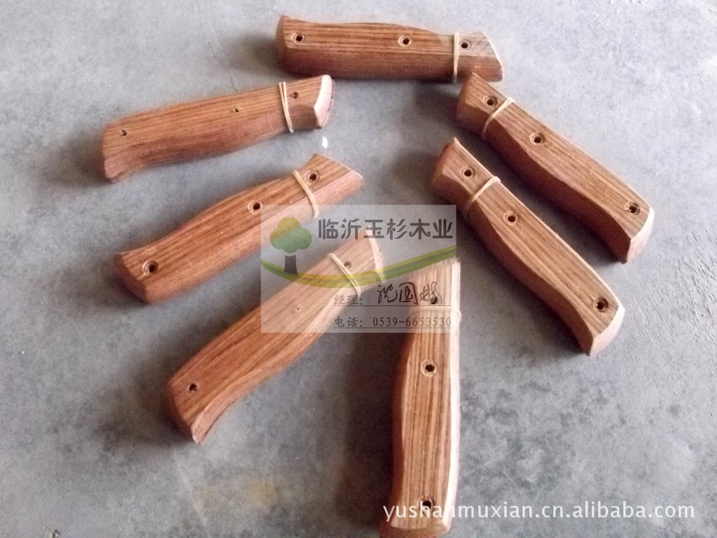 山东临沂木柄厂批发家用水果刀|比萨刀彩色木柄(无裂纹无裂缝)