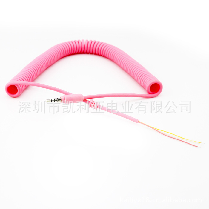 厂家直销高品质弹性强2芯3.0pvc弹簧线【现货库存】