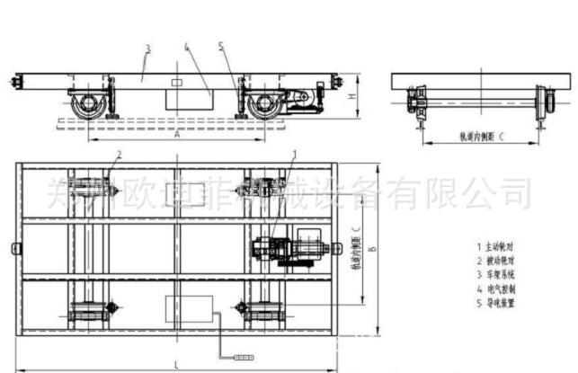 供应郑州欧迪菲kpd电动轨道平板车 各型号定制平板车