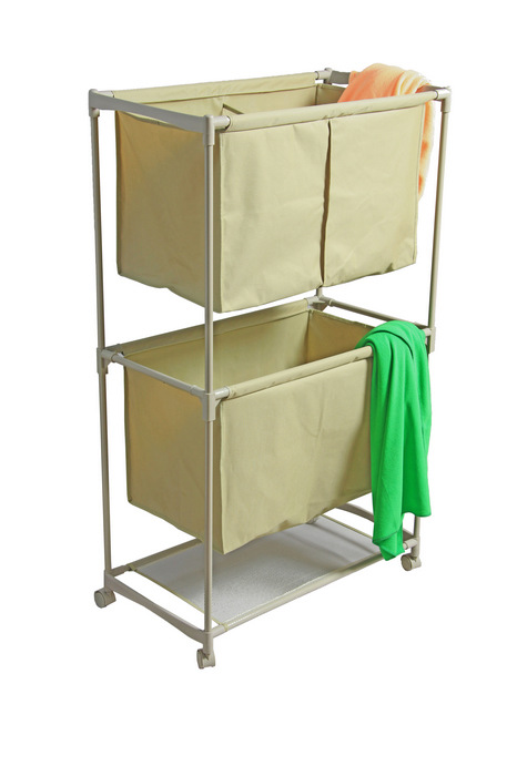 二层三格脏衣架