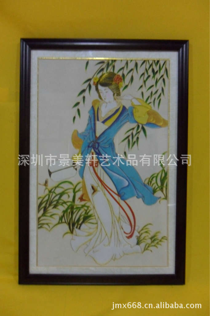 批发零售景泰蓝工艺画金丝彩沙画珐琅画纯手工可订做5