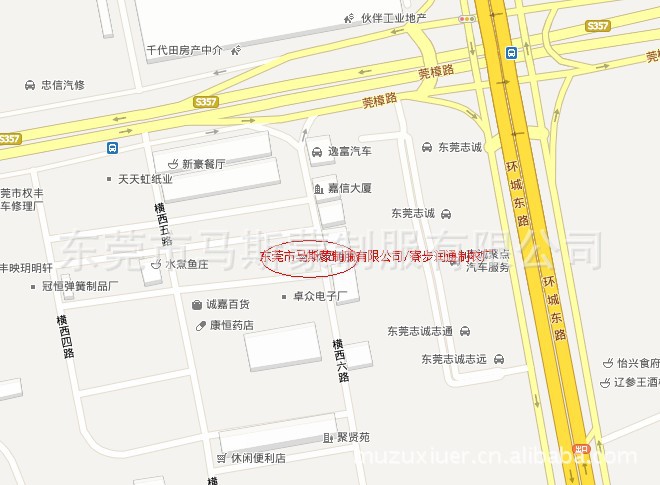 东莞市马斯蒙制服有限公司地图 