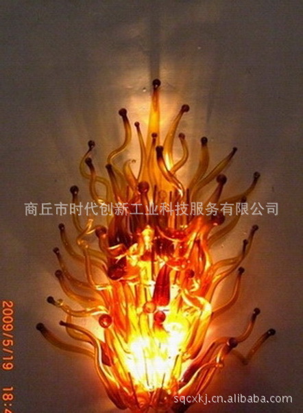 吹制艺术玻璃壁饰 吹制艺术玻璃摆台