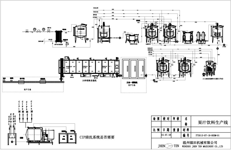 供应果汁饮料生产线/番茄酱生产线/乳品饮