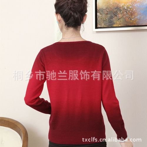 濮院羊毛衫羊绒衫批发女式针织衫厂家直销