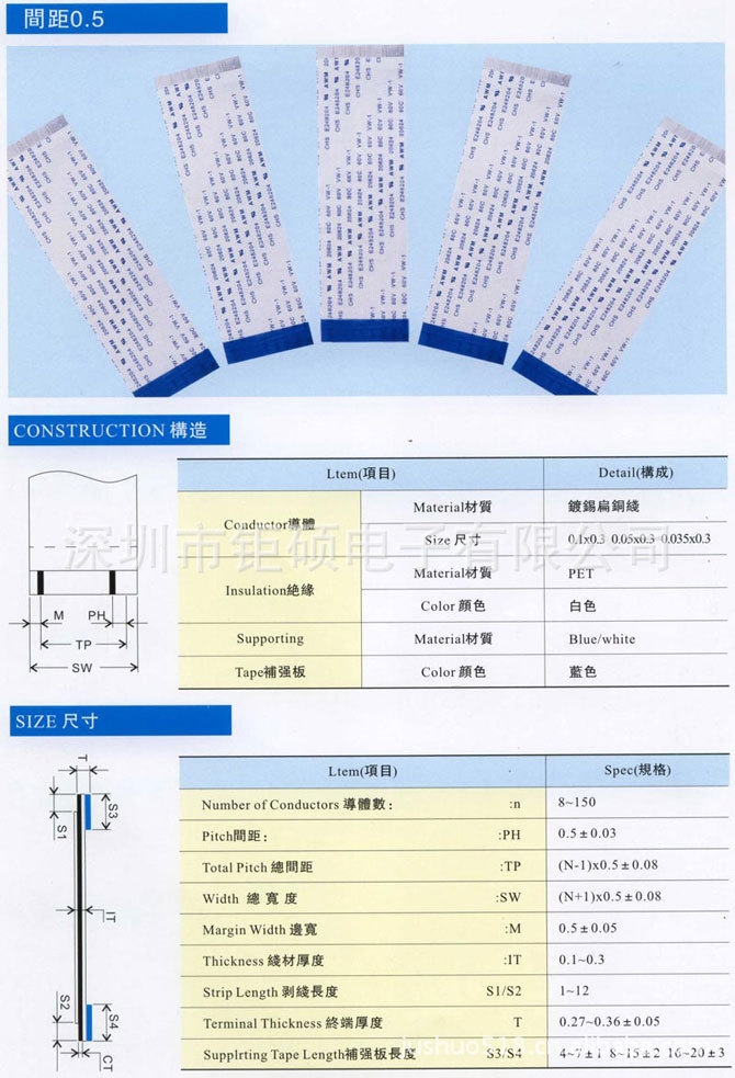 0.5間距軟排線