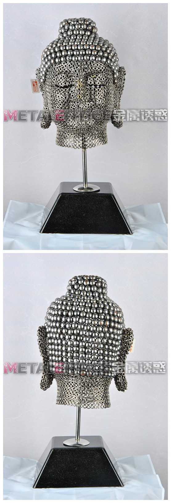 饰品,工艺品,礼品 其他工艺品 金属工艺品 金属诱惑 佛头雕塑 专业